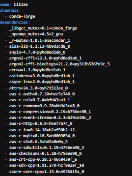 environment.yml file example